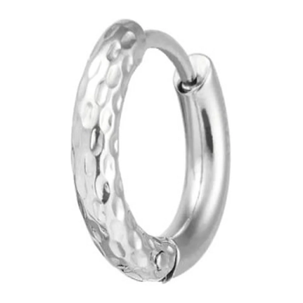 Orecchino Marlù cerchio 15mm trama diamantata