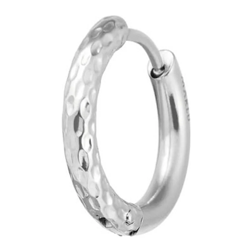 Orecchino Marlù cerchio 17mm trama diamantata