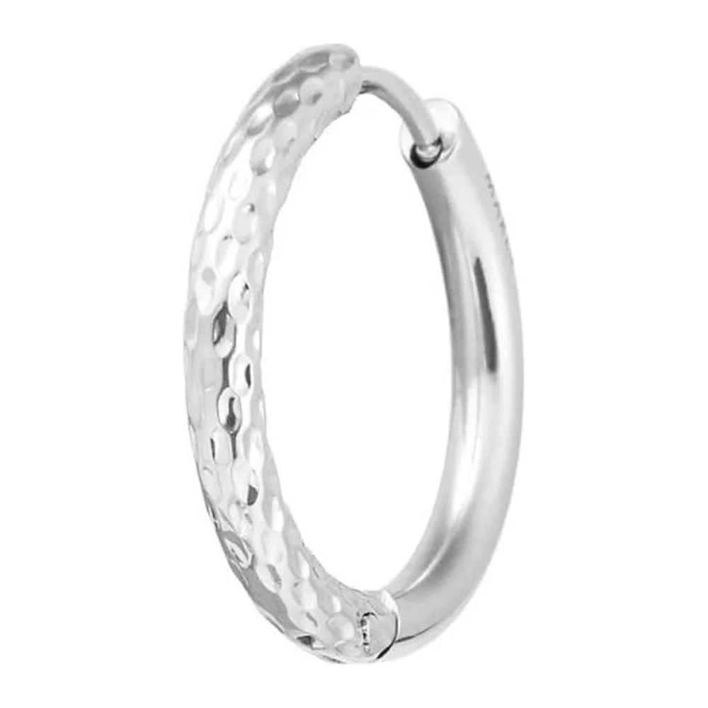 Orecchino Marlù cerchio 21mm trama diamantata