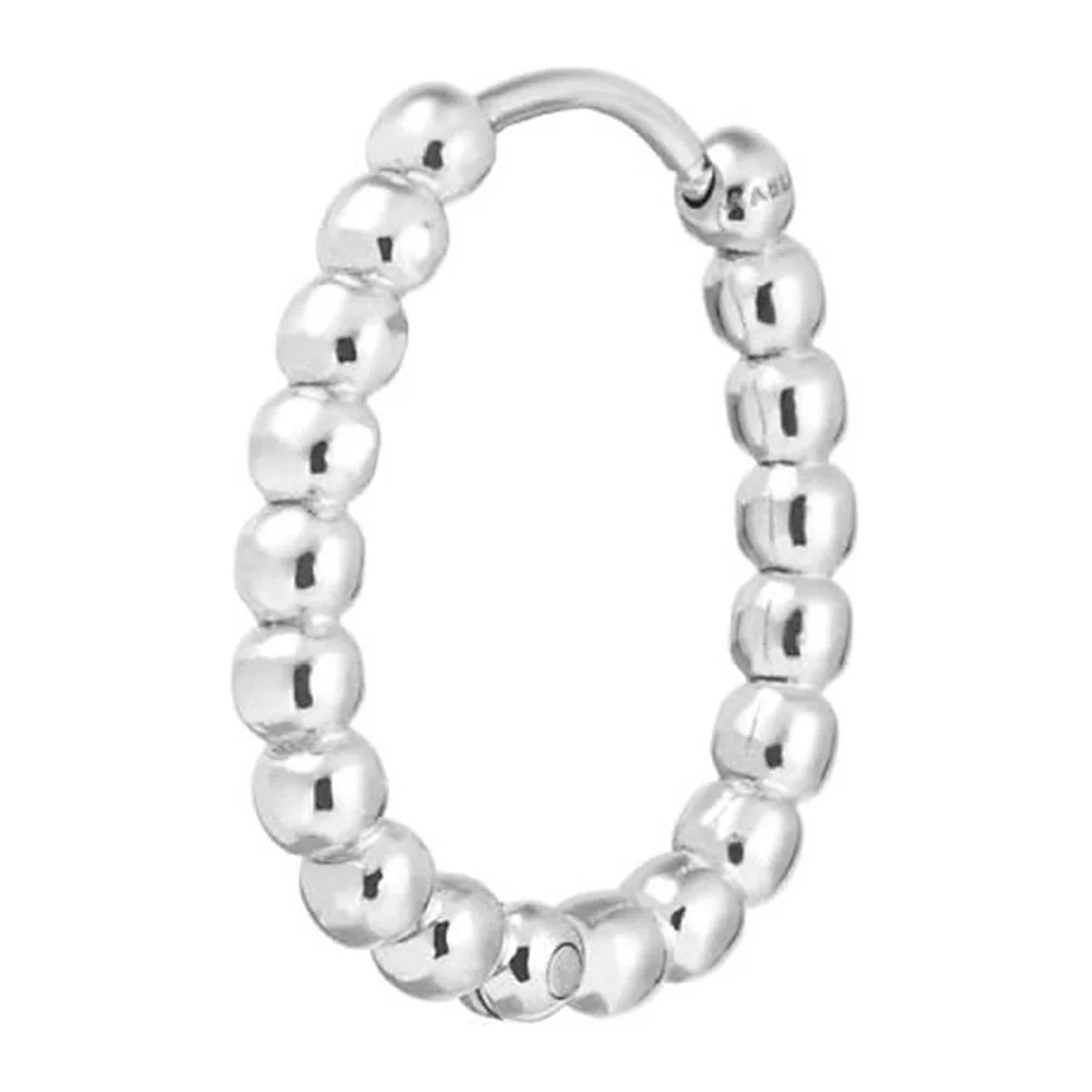 Orecchino Marlù ovale 19x15mm trama sfere