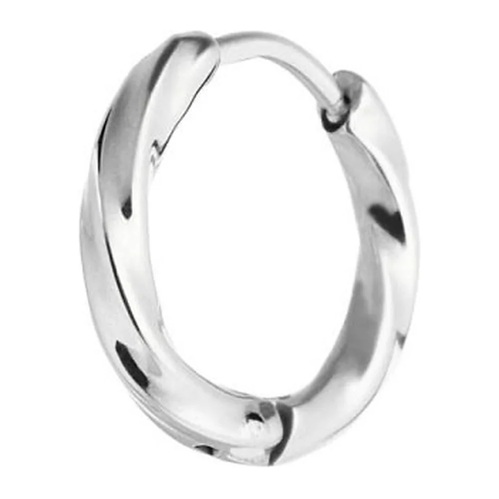 Orecchino Marlù cerchio 15mm trama ritorta