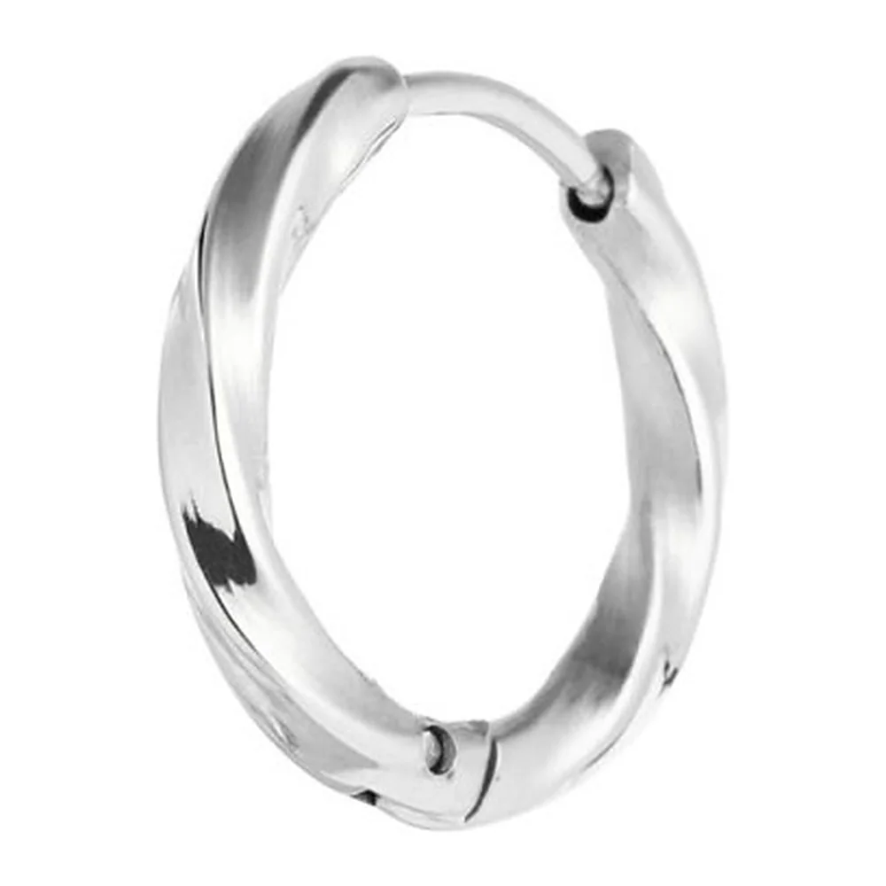 Orecchino Marlù cerchio 17mm trama ritorta