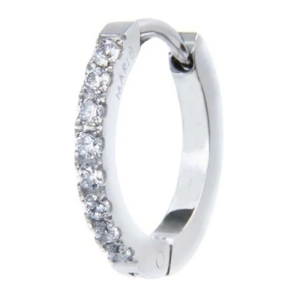 Orecchino Marlù cerchio 17mm con zirconi