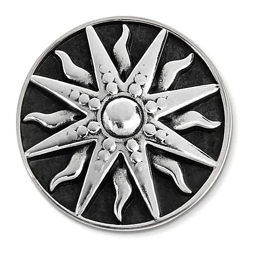 Piastrina tonda Marlù symbols sole