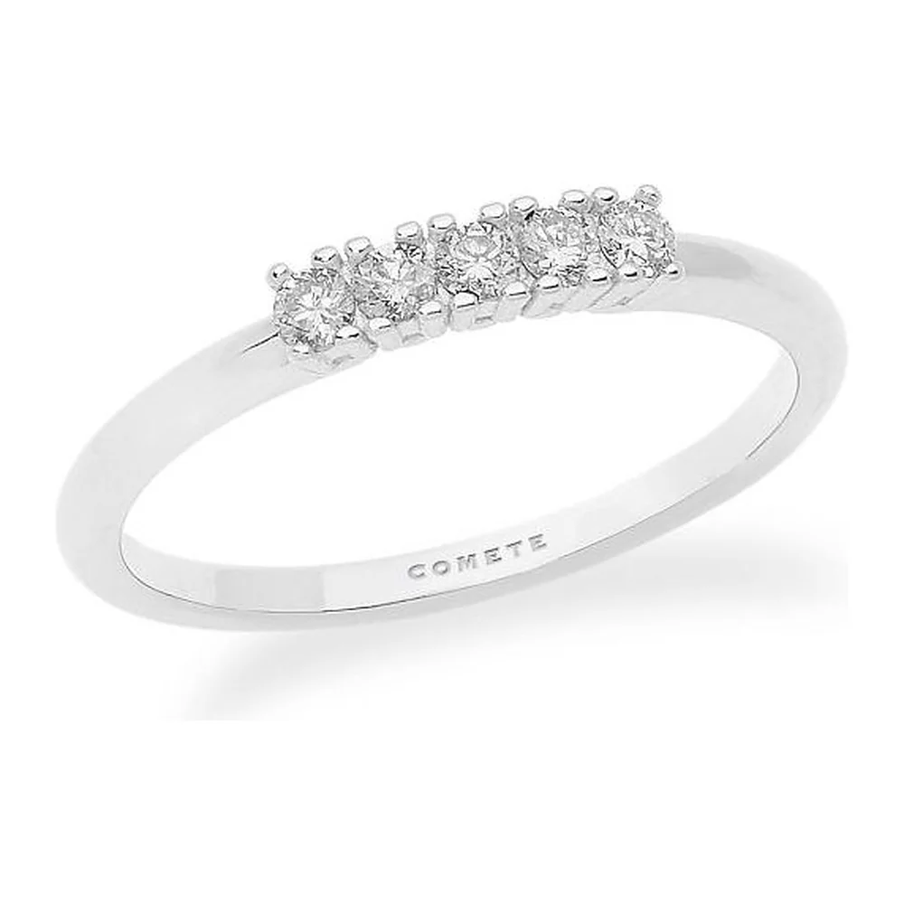 Anello Comete veretta 5 brillanti ct 0,15 ANB 2245