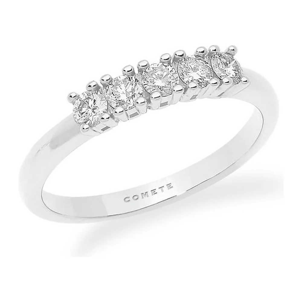 Anello Comete veretta 5 brillanti ct 0,35 ANB 2247
