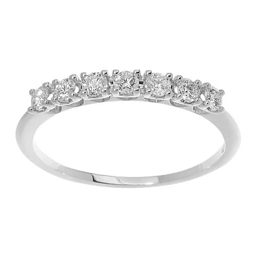 Anello Comete veretta 7 brillanti ct 0,35 ANB 2557