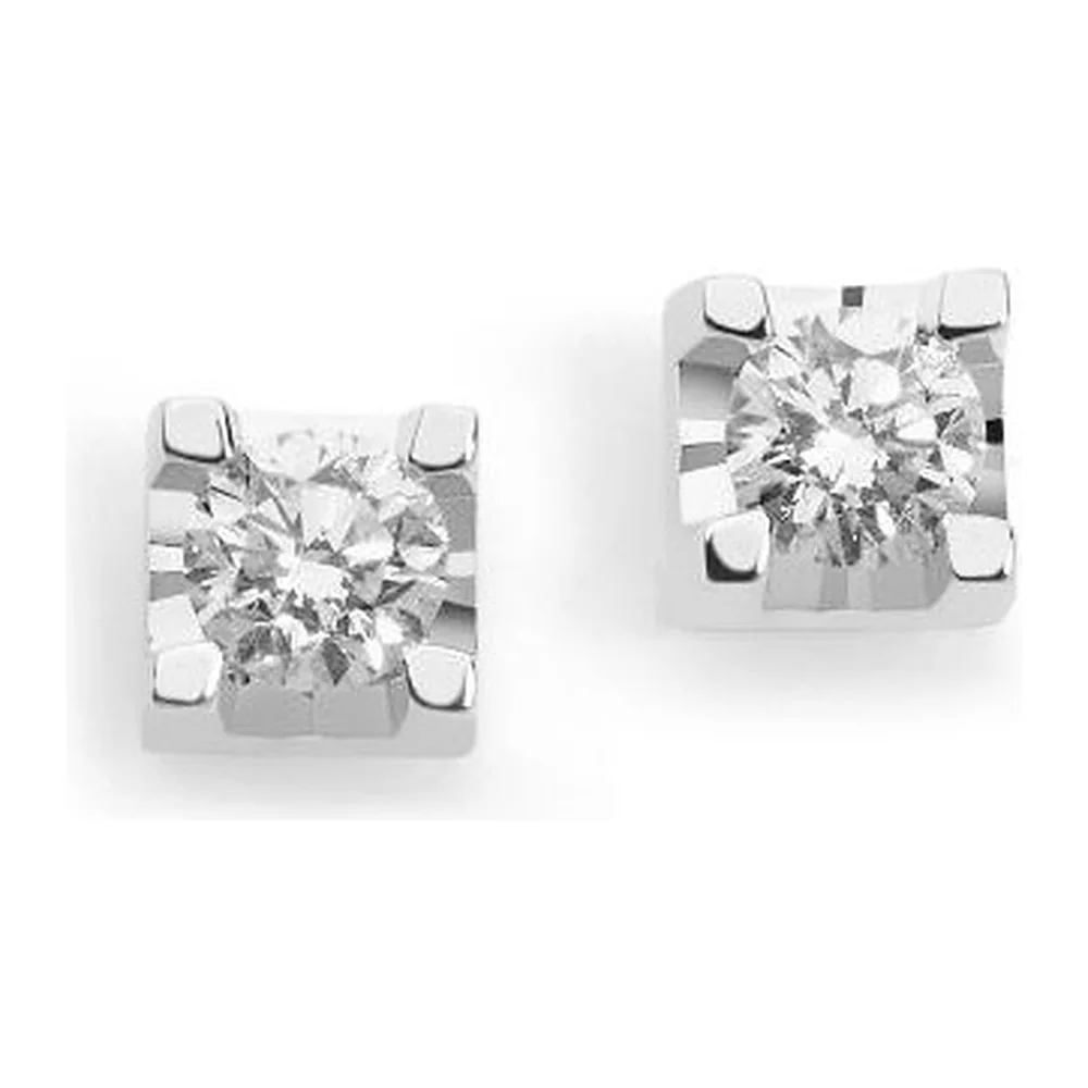 Orecchini Comete punto luce 4 griffe rombo ct 0,30 ORB 814