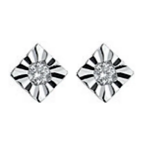 Orecchini Indiana punto luce rombo diamantato