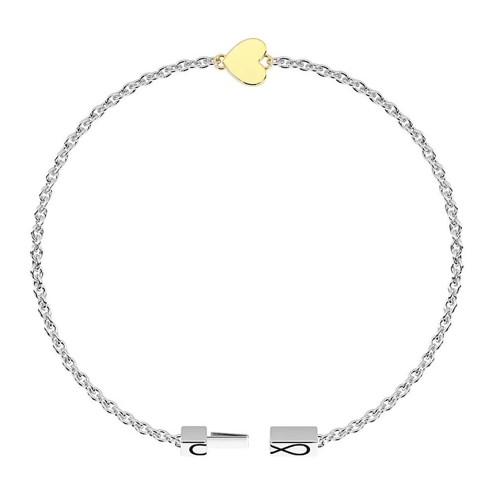 Bracciale Kidult Infinity cuore 5mm — foto 2