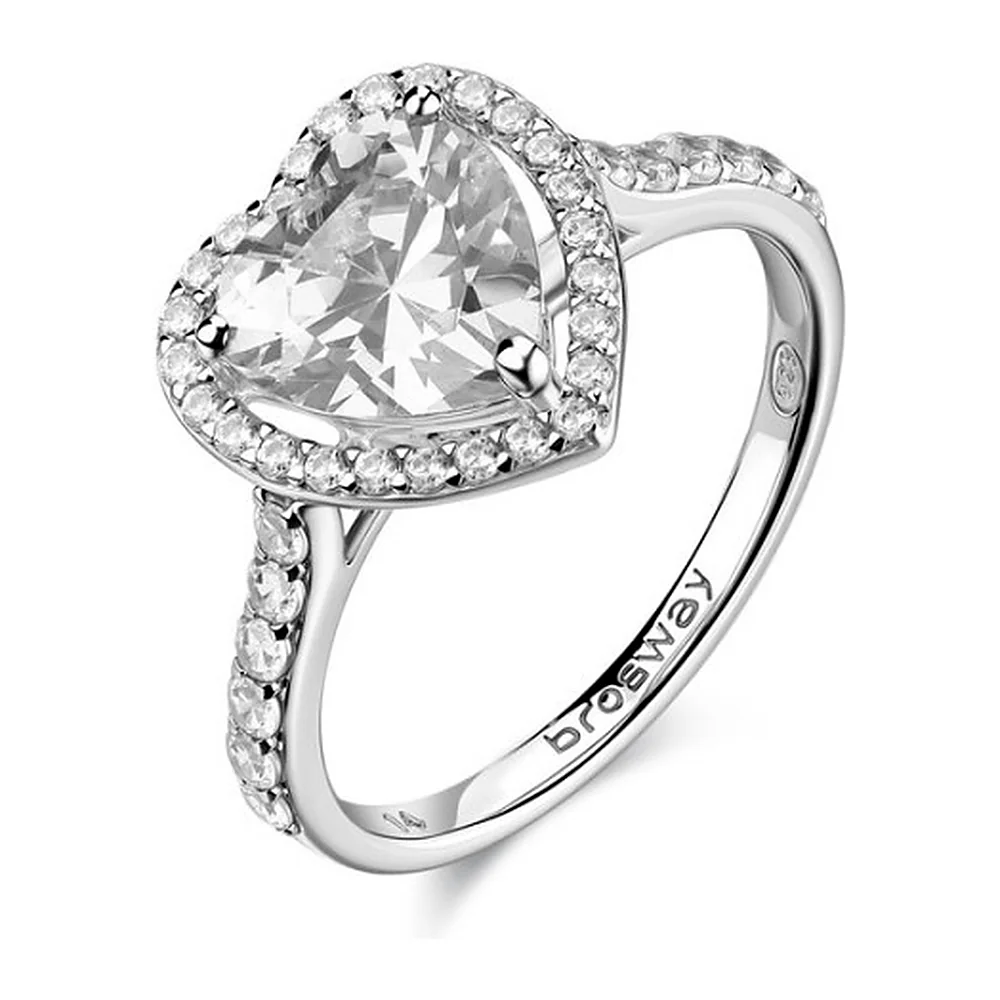 Anello Fancy zircone cuore