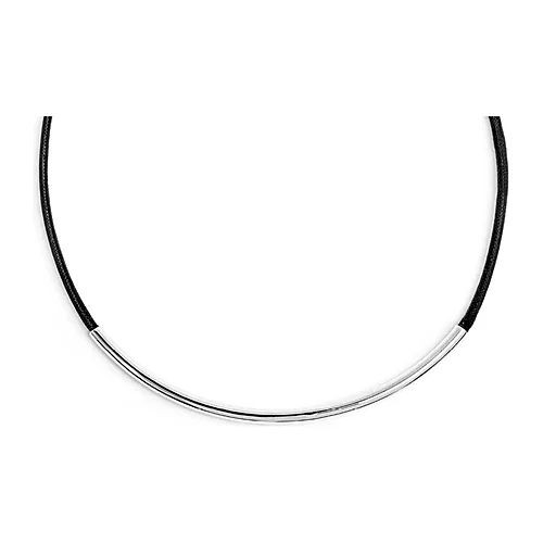 Collier Marlù cordino tubolare centrale