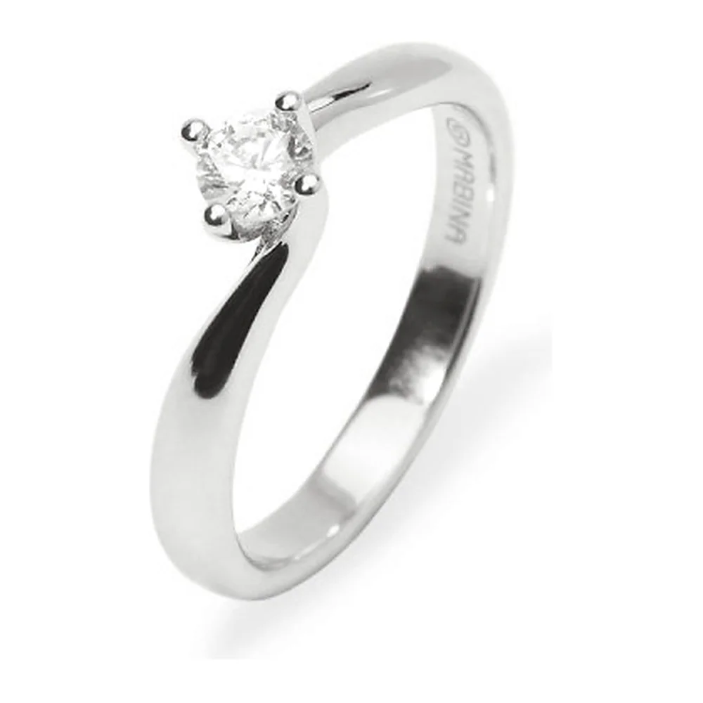 Anello Mabina My Diamond solitario valentino 4 griffe 0,20