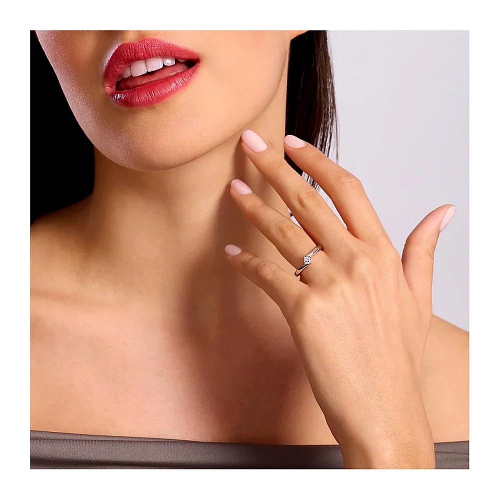 Anello Mabina My Diamond solitario valentino 4 griffe 0,20 — foto 3