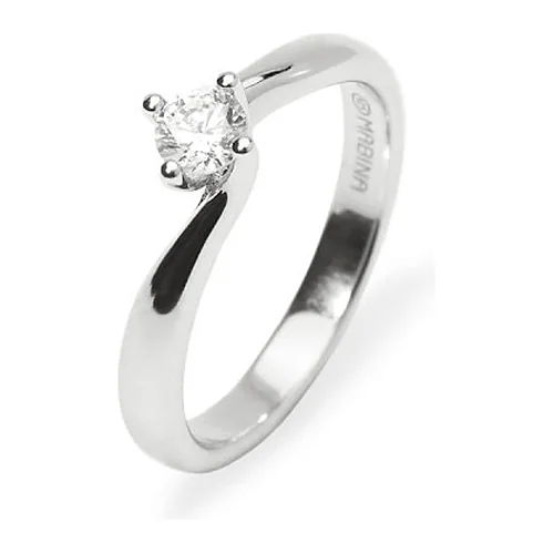 Anello Mabina My Diamond solitario valentino 4 griffe 0,20