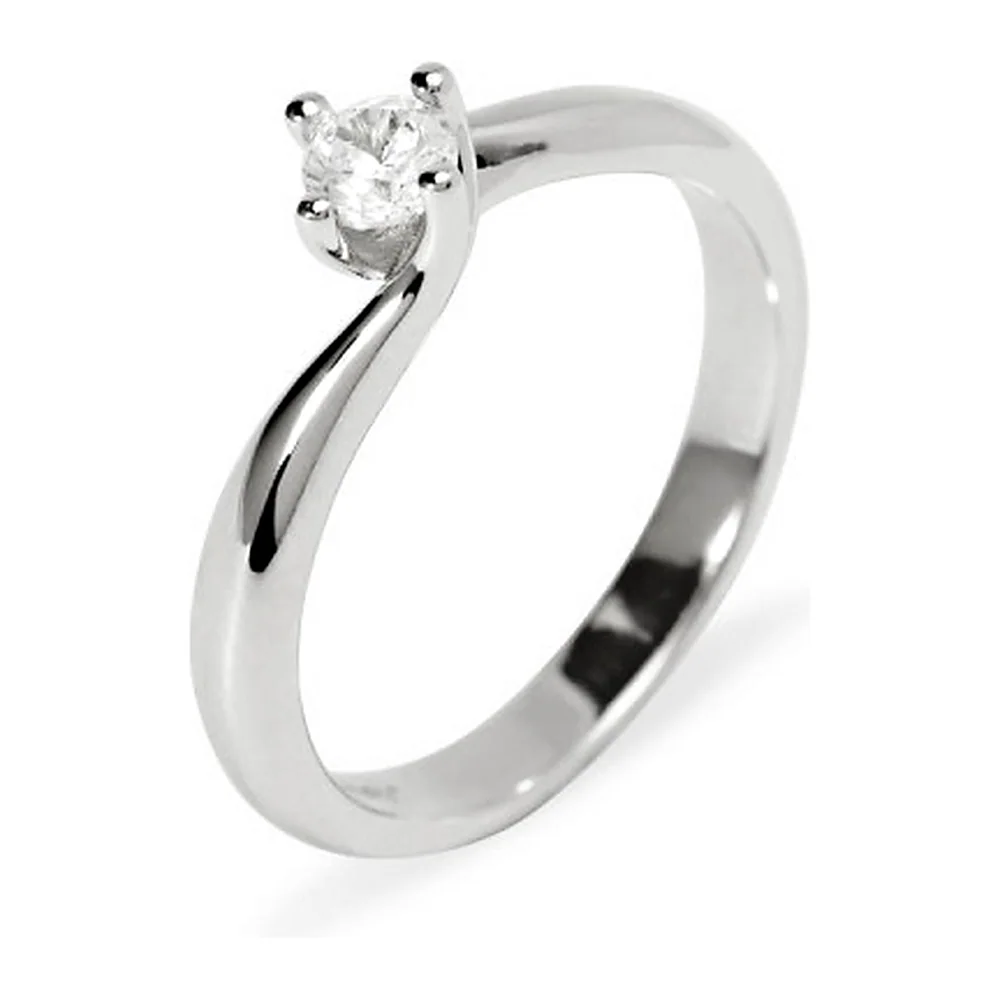 Anello Mabina My Diamond solitario valentino 4 griffe 0,25