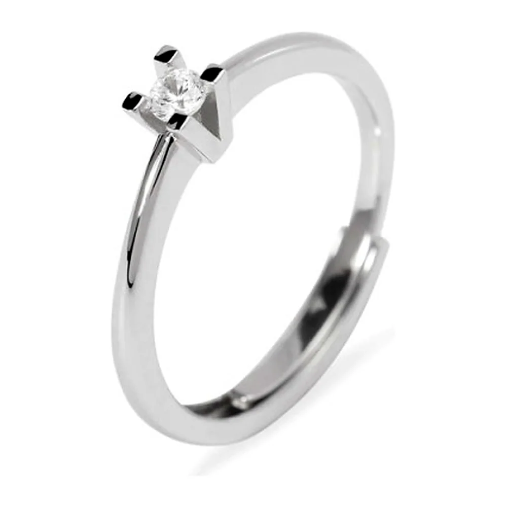 Anello Mabina My Diamond solitario 4 griffe 0,08