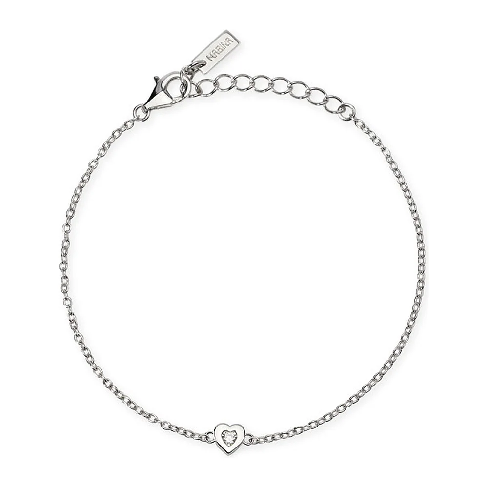 Bracciale Mabina My Diamond simbolo cuore