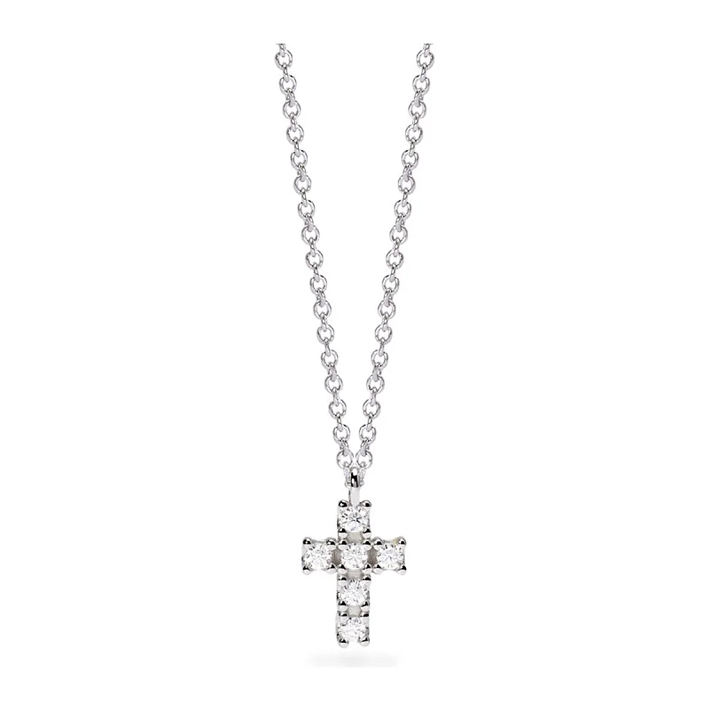 Girocollo Mabina My Diamond simbolo croce 0,10