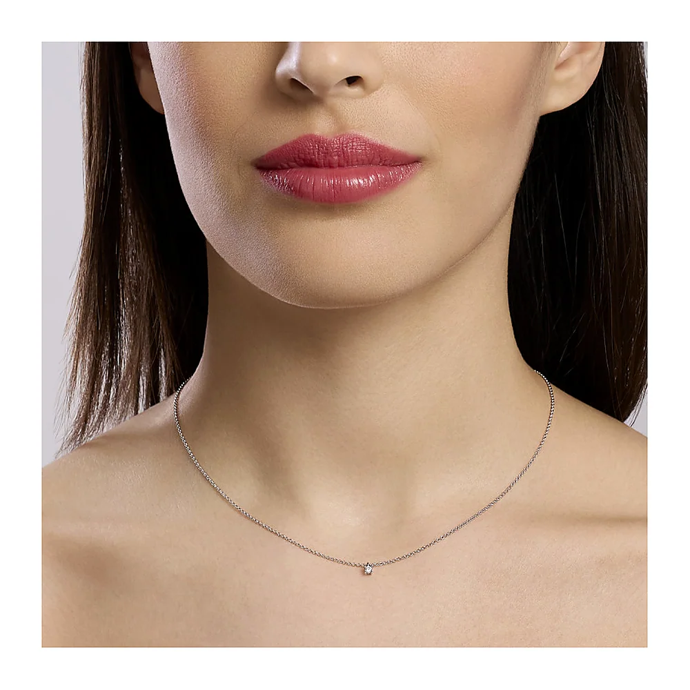 Girocollo Mabina My Diamond punto luce 4 griffe0,06 — foto 2