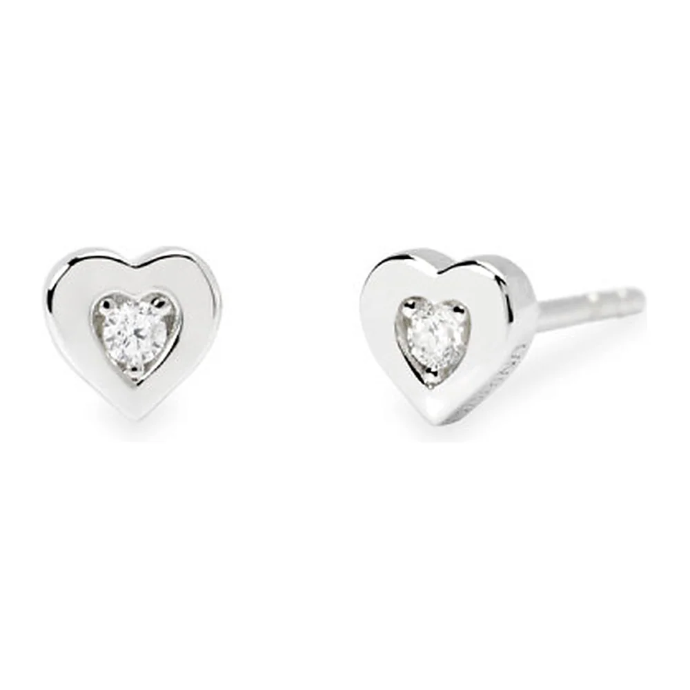 Orecchini Mabina My Diamond simbolo cuore