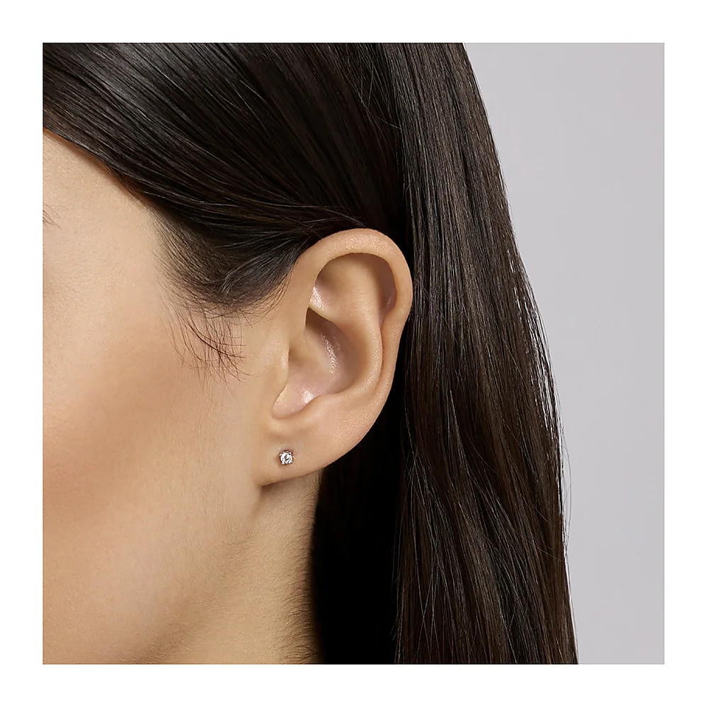 Orecchini Mabina My Diamond punto luce 4 griffe 0,12 — foto 2