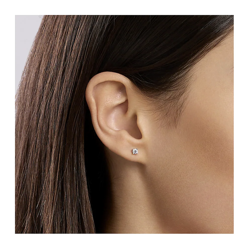Orecchini Mabina My Diamond punto luce 4 griffe 0,20 — foto 2