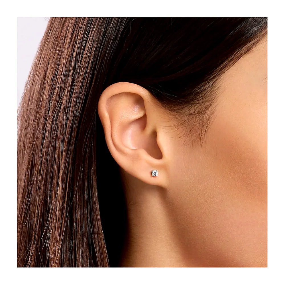 Orecchini Mabina My Diamond punto luce 4 griffe 0,20 — foto 3