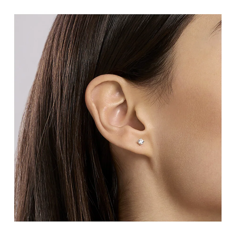 Orecchini Mabina My Diamond punto luce 4 griffe 0,29 — foto 2