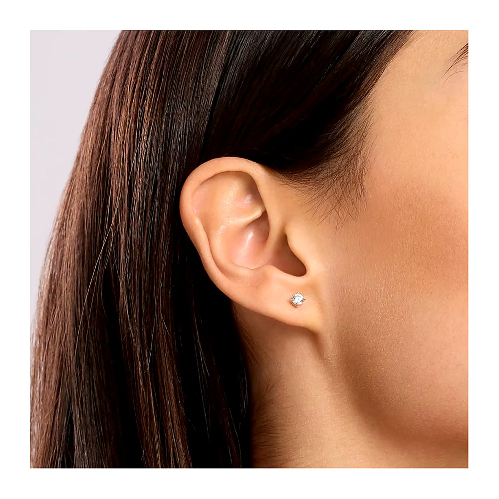 Orecchini Mabina My Diamond punto luce 4 griffe 0,29 — foto 3