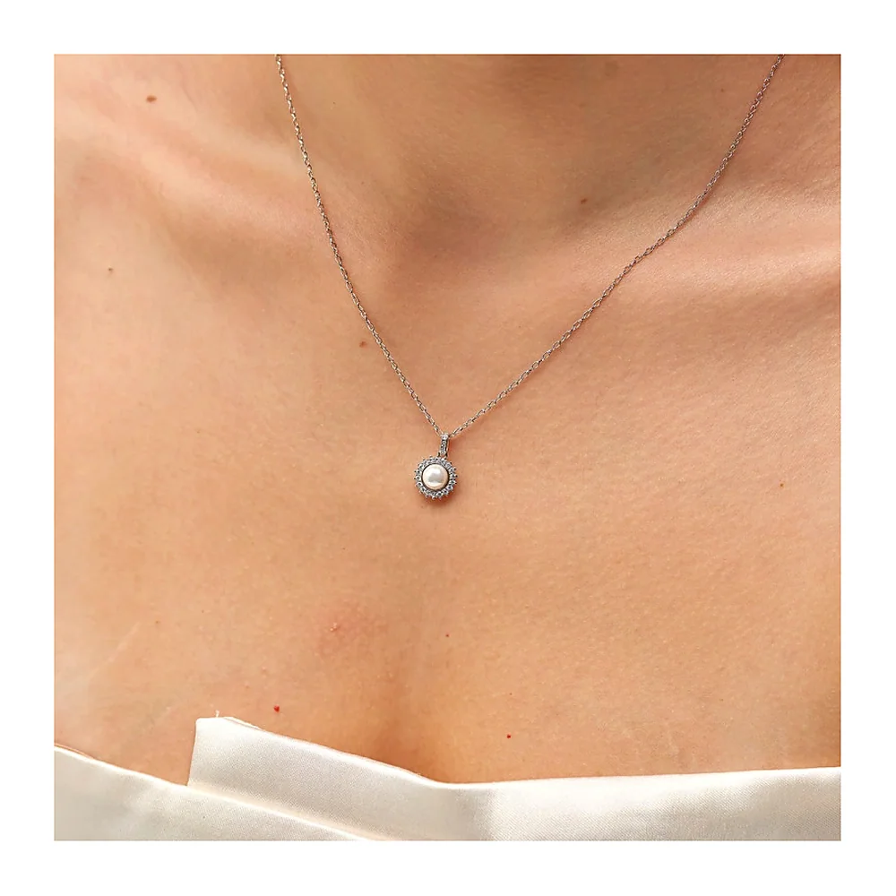 Charm Fancy zirconi e perla bottone — foto 3