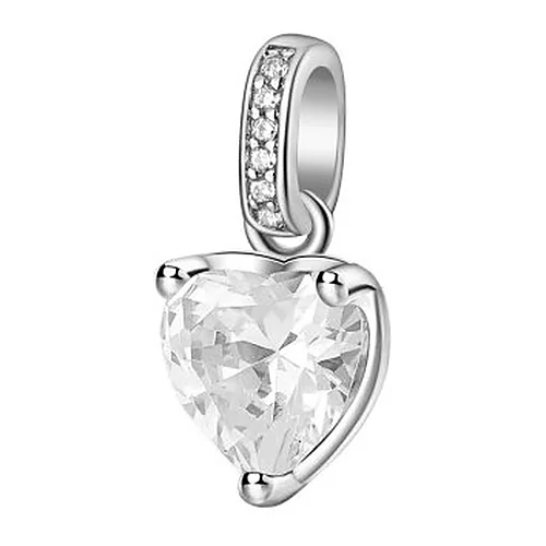 Charm Fancy cuore zircone