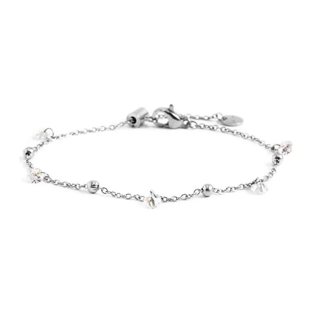 Bracciale Marlù maglia cutting cross zirconi