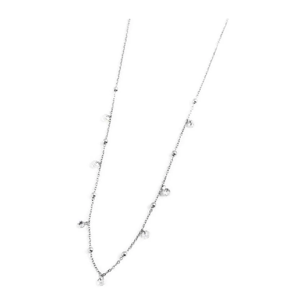 Collier Marlù maglia cutting cross zirconi