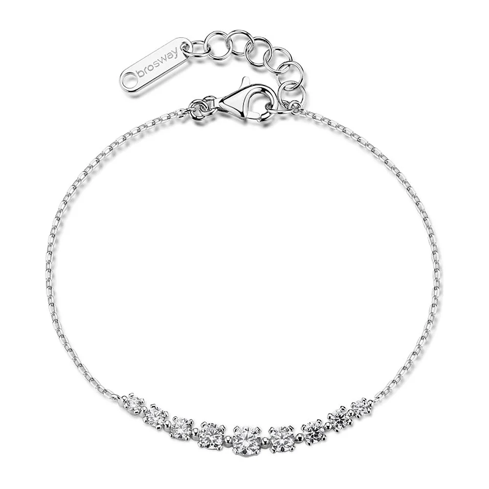 Bracciale Fancy maglia rolò zirconi scalari