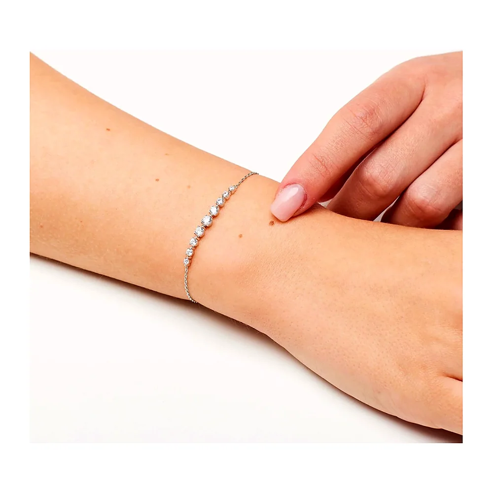 Bracciale Fancy maglia rolò zirconi scalari — foto 3