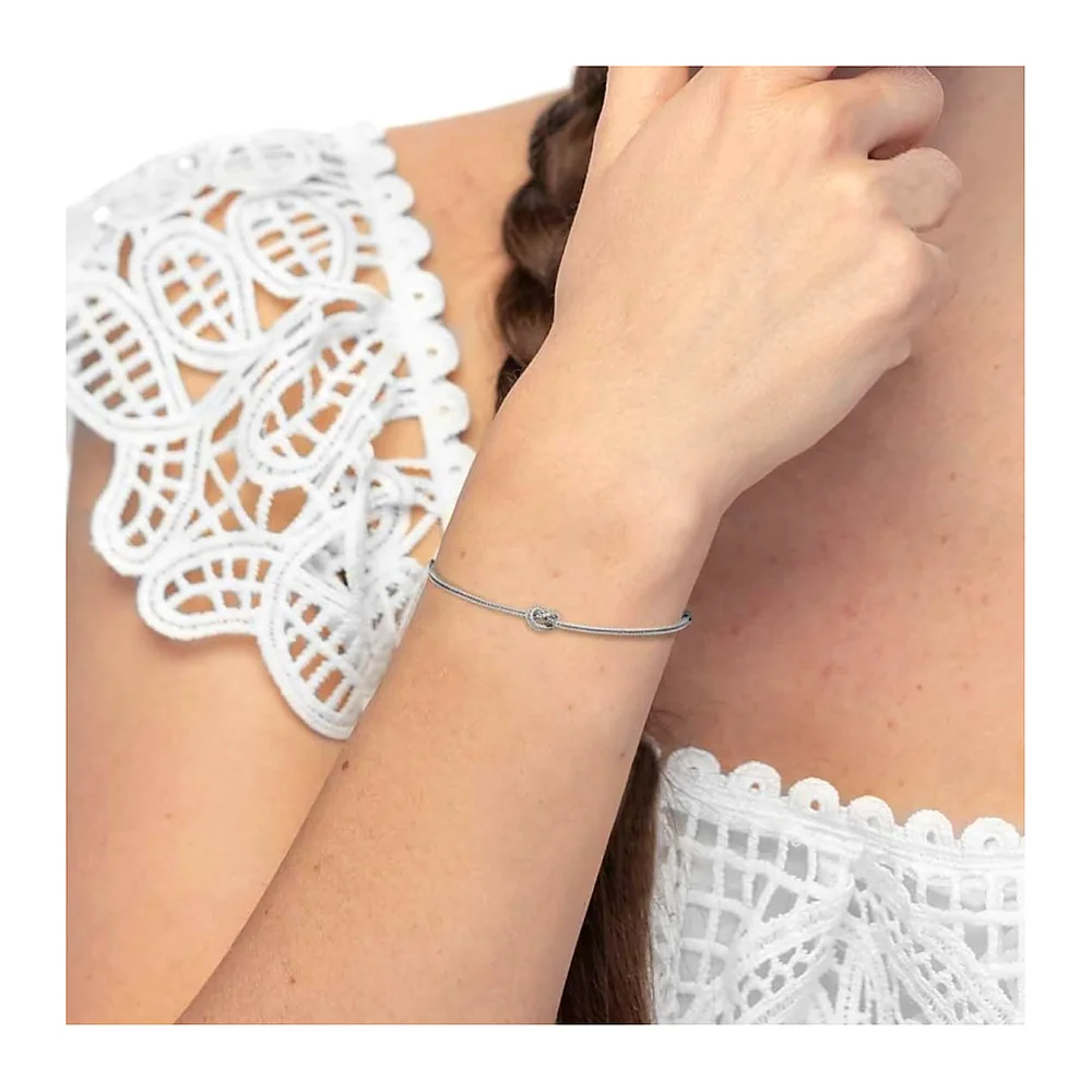 Bracciale Marlù maglia foxtail con nodo — foto 2