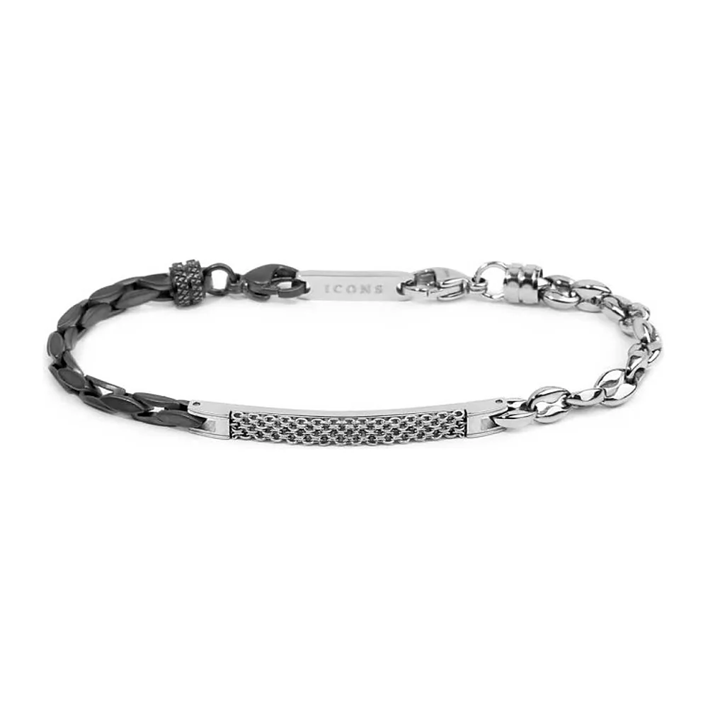 Bracciale Marlù maglia squadrata e marine