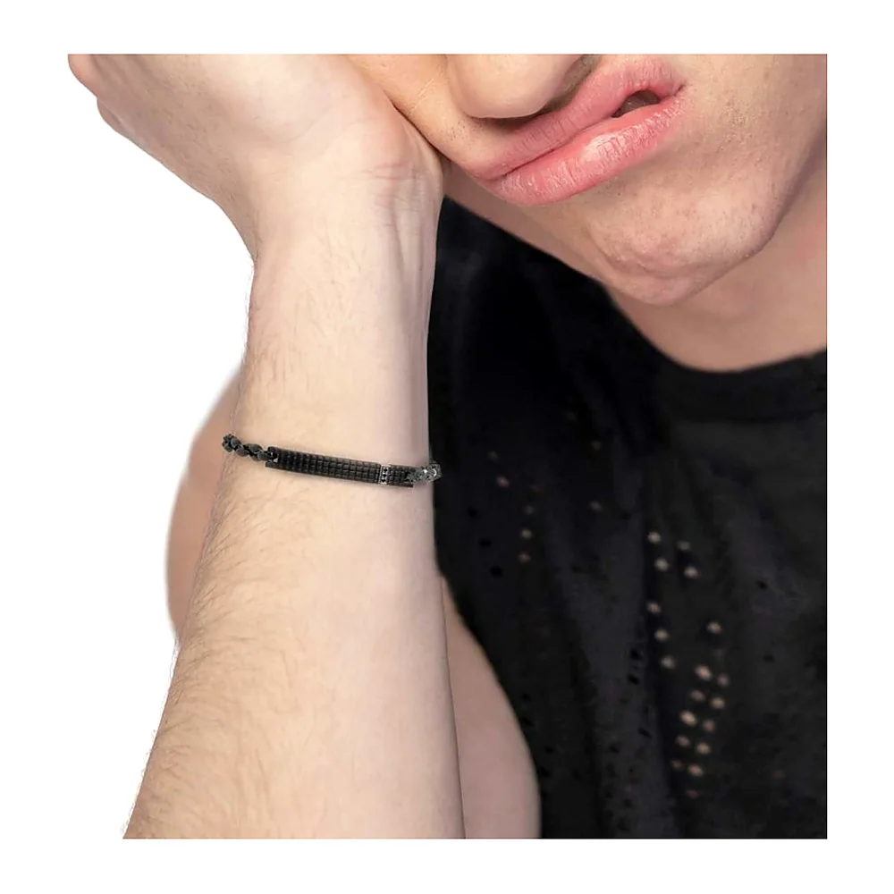 Bracciale Marlù maglia marine mechanical e targa — foto 2