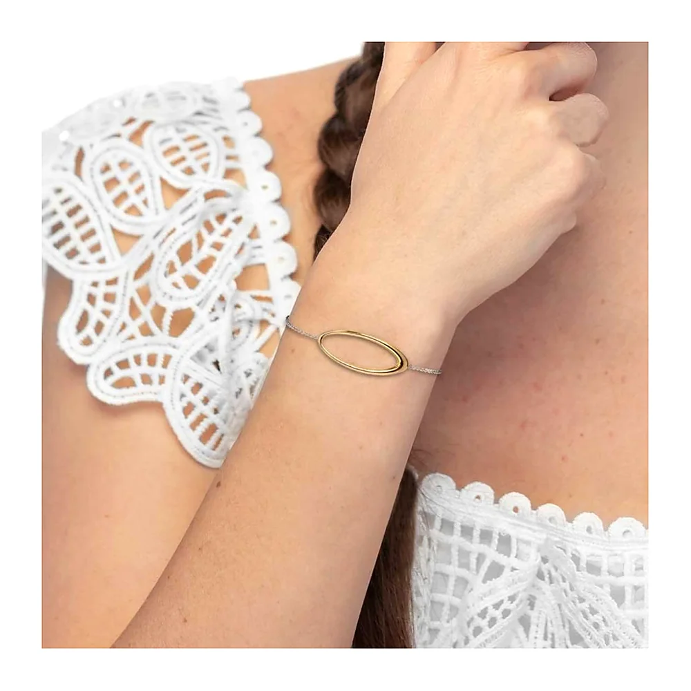 Bracciale Marlù maglia pallinata e ovale — foto 2