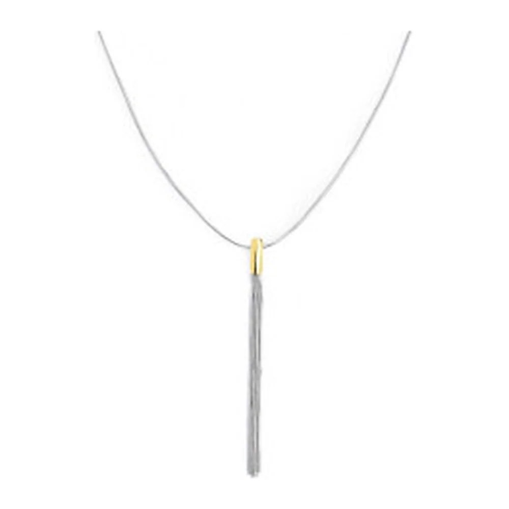 Collana Marlù maglia snake centrale multifilo
