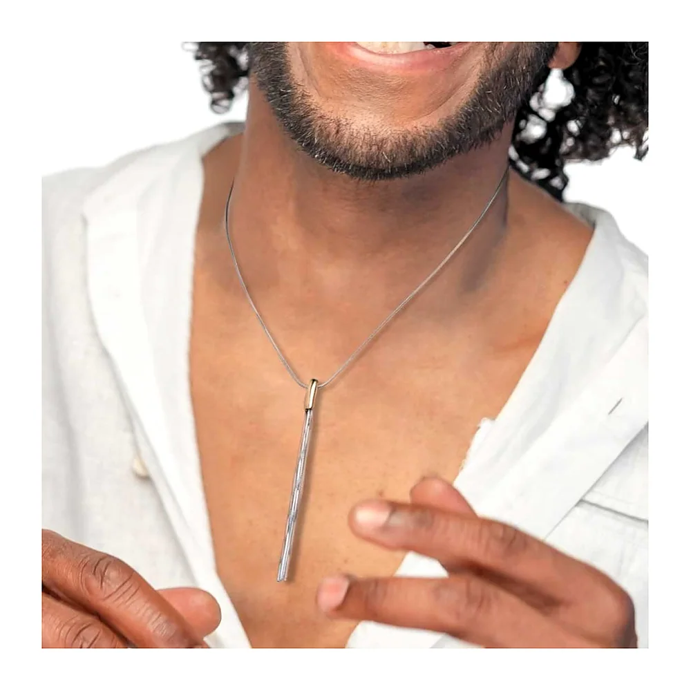 Collana Marlù maglia snake centrale multifilo — foto 2