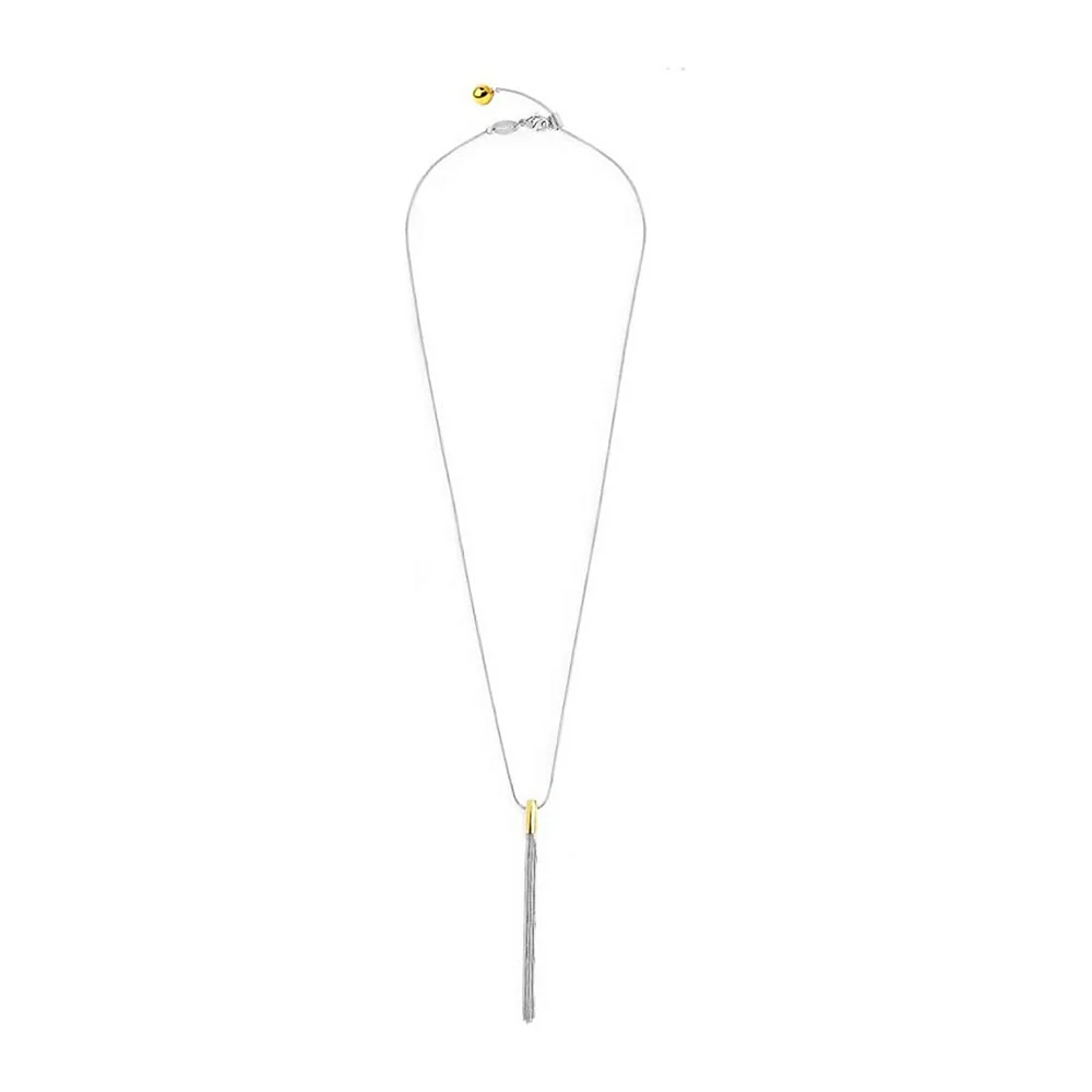 Collana Marlù maglia snake centrale multifilo — foto 4