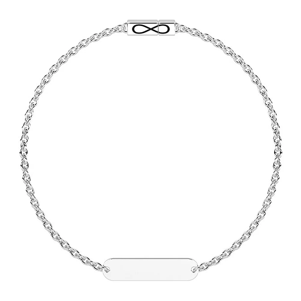 Bracciale Kidult Infinity targhetta — foto 2