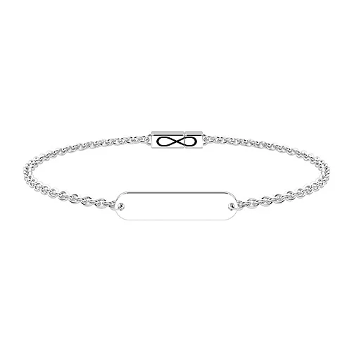 Bracciale Kidult Infinity targhetta