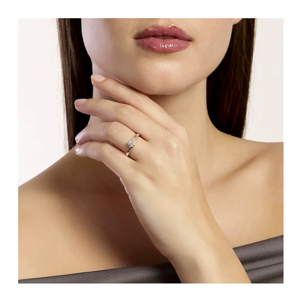 Anello Mabina My Diamond solitario valentino 4 griffe 0,33 — foto 3