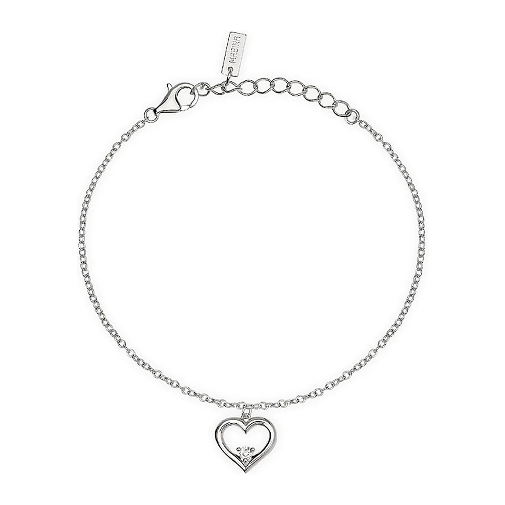 Bracciale Mabina My Diamond simbolo cuore