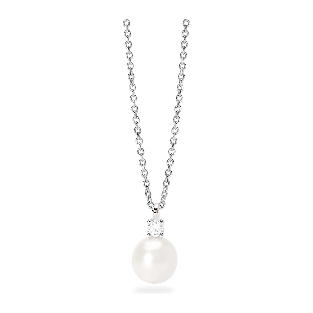 Girocollo Mabina My Diamond perla sferica 6,5mm 0,08