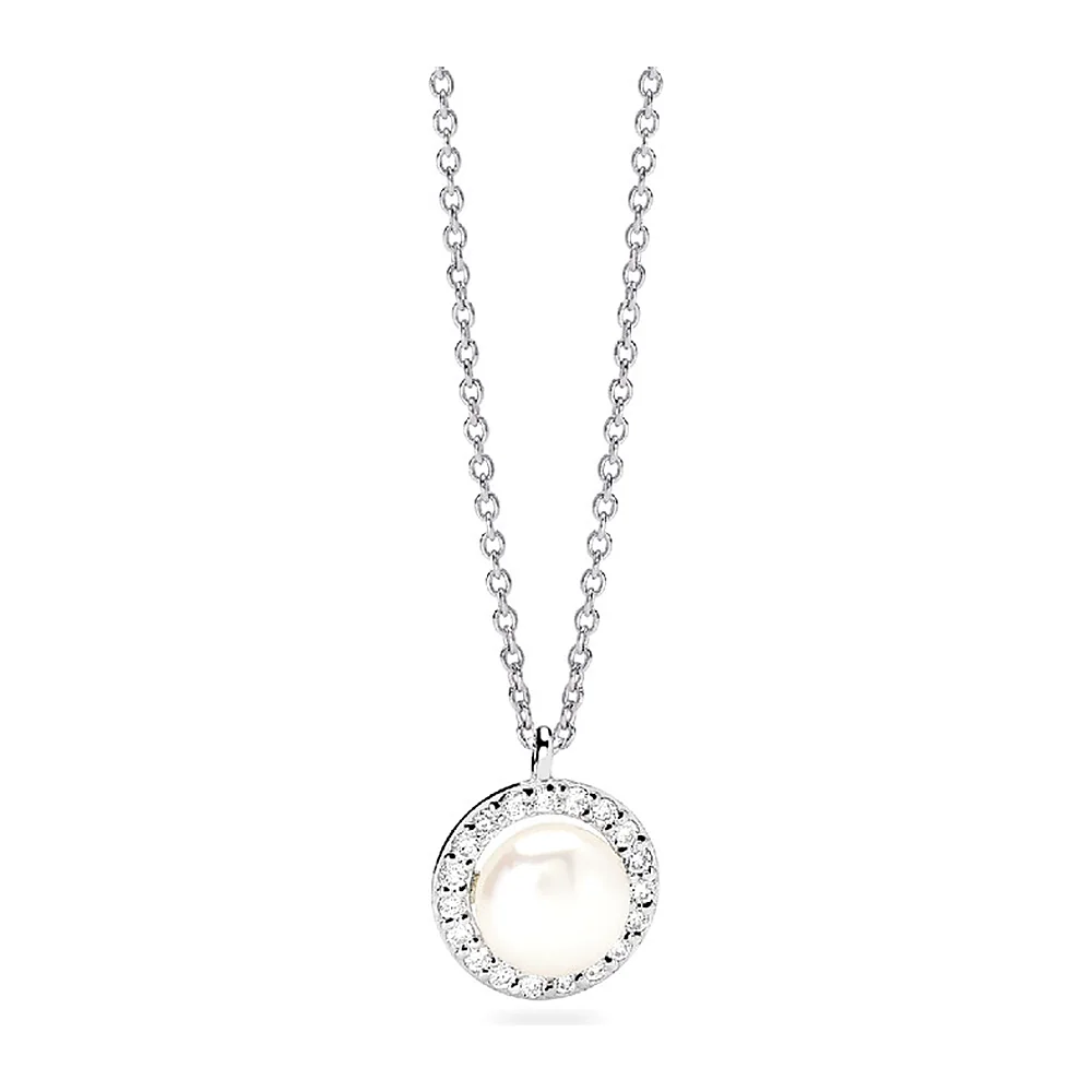 Girocollo Mabina My Diamond perla sferica 6,5mm 0,17