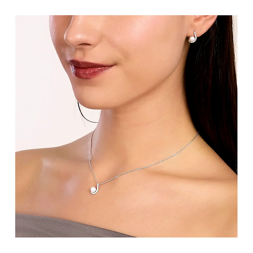 Girocollo Mabina My Diamond perla sferica 5,0mm 0,10 — foto 3